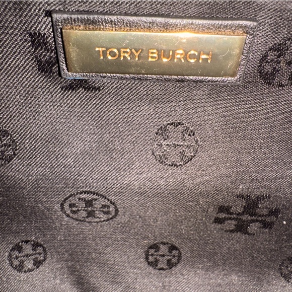 Black Tory Burch Fleming Convertible Bag Quilted Leather Crossbody or Shoulder - Picture 9 of 11